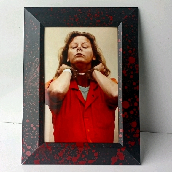 Aileen Wuornos Serial Killer 80s vintage Retro Frame Photo Print Unique Oddity - Picture 2 of 4
